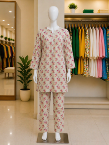 Ivory Rose Printed Lawn Suit – Ready-to-Wear 2 Piece Set