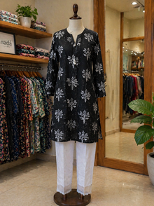 Midnight Bloom Printed 2 Piece Suit