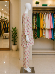 Ivory Rose Printed Lawn Suit – Ready-to-Wear 2 Piece Set