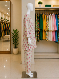 Ivory Rose Printed Lawn Suit – Ready-to-Wear 2 Piece Set