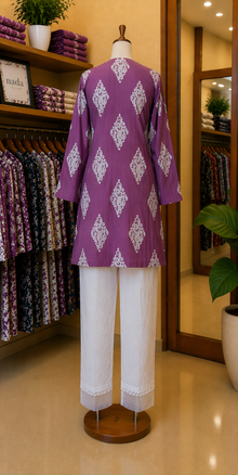 Plum Noor Printed Lawn Suit – 2 Piece Ready-to-Wear