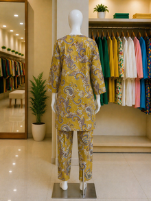 Mustard Paisley Lawn Suit – Ready-to-Wear 2 Piece Set