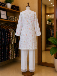 Ivory Garden Lace Lawn Suit – 2 Piece Ready-to-Wear