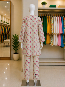 Ivory Rose Printed Lawn Suit – Ready-to-Wear 2 Piece Set