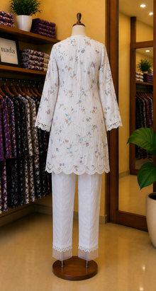 Ivory Meadow Schiffli Lawn Suit – 2 Piece Ready-to-Wear