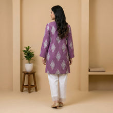 Plum Noor Printed Lawn Suit – 2 Piece Ready-to-Wear