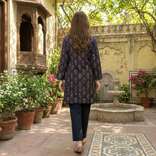 Noir Rosette Lawn Suit – Ready-to-Wear 2 Piece Set