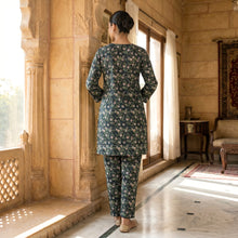 Midnight Garden Printed Lawn Suit – Ready-to-Wear 2 Piece Set