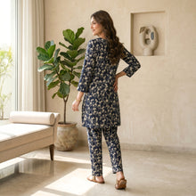 Midnight Ivory Floral Lawn Suit – Ready-to-Wear 2 Piece Set
